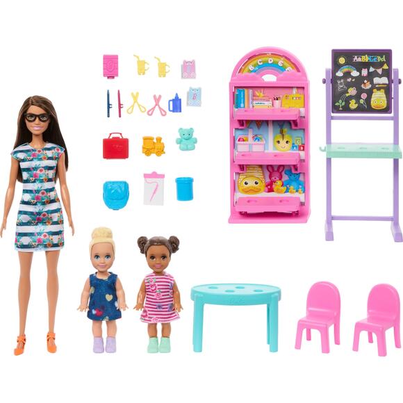 NWT Barbie CSTM B2S Classroom Playset-Back to School Teacher Doll & Accessories - Picture 2 of 6